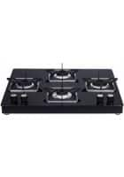 Whirlpool 4 Burners Gas Stove Glass Black (GRANDIOSA ULTRA 704 CT)