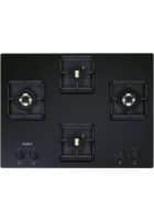 Whirlpool Glass Top 4 Burner Gas Hob (Black, Automatic)