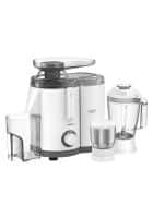 Havells Endura Cresta 3 Jar, 500W Plastic Material Juicer Mixer Grinder (White)