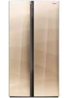 Whirlpool 603 L Frost Free Double Door Refrigerator Crystal Gold (WS SBS 603)