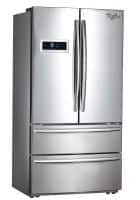 Whirlpool 570 L Frost Free French Door Refrigerator Steel (702 FRENCH DOOR BOTTOM MOUNT STEEL)