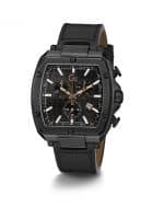 GUESS Quartz Chronograph Black Round Mens Watch Y83003G2Mf (Black)