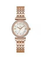 GUESS Quartz Analog White Round Womens Watch Y88002L1Mf (Rose Gold)