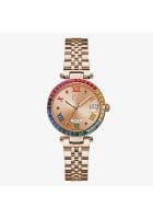 GUESS Z01008L3Mf Analog Watch For Womens (Rose Gold)