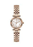 GUESS Quartz Analog White Round Womens Watch Z02002L1Mf (Rose Gold)