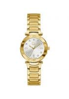 GUESS Quartz Analog White Round Womens Watch Z03003L1Mf (Gold)