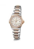 GUESS Z12003L1Mf Analog Watch For Womens (Silver+Rose Gold)