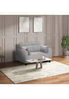 Duroflex Zivo Plus Fabric 2 Seater Sofa Set (Cloudy Grey)