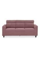 Duroflex Zivo Plus Fabric 3 Seater Sofa Set (Dusky Pink)