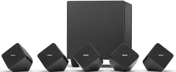 Denon 5.1 home theatre satellite hot sale speaker set