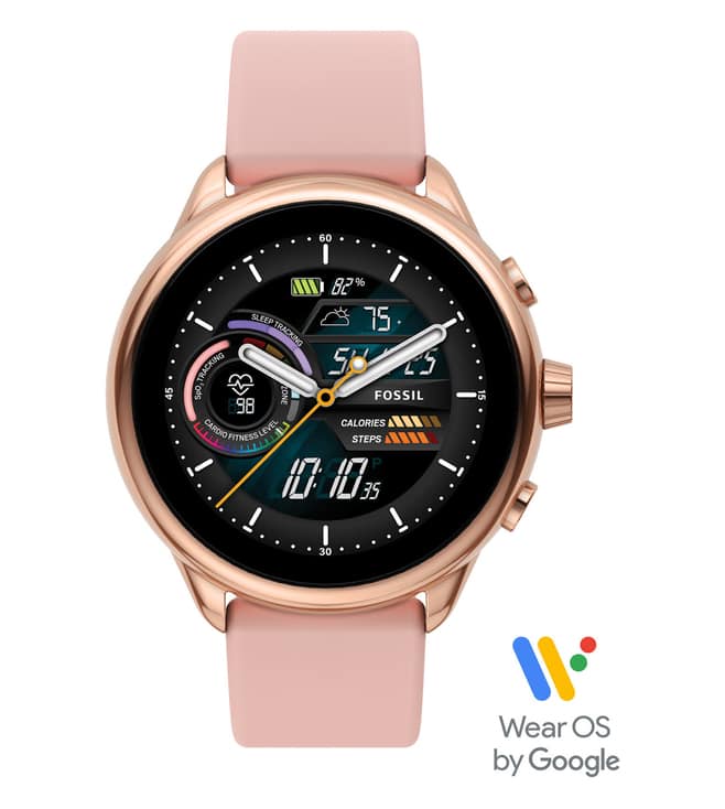 Fossil Ftw4071 Gen 6 Wellness Edition Smartwatch Blush Silicone For Women on EMI Bajaj Mall