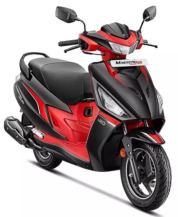 Hero Maestro Edge 125 Disc 2021 (Panther Black) on EMI | Bajaj Mall