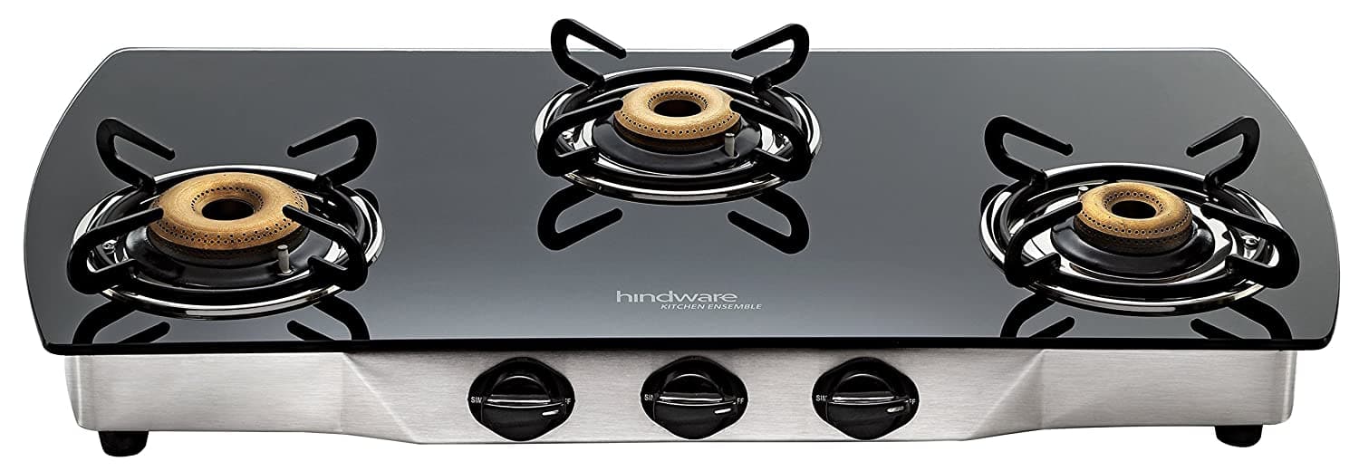 Hindware gas outlet stove 3 burner