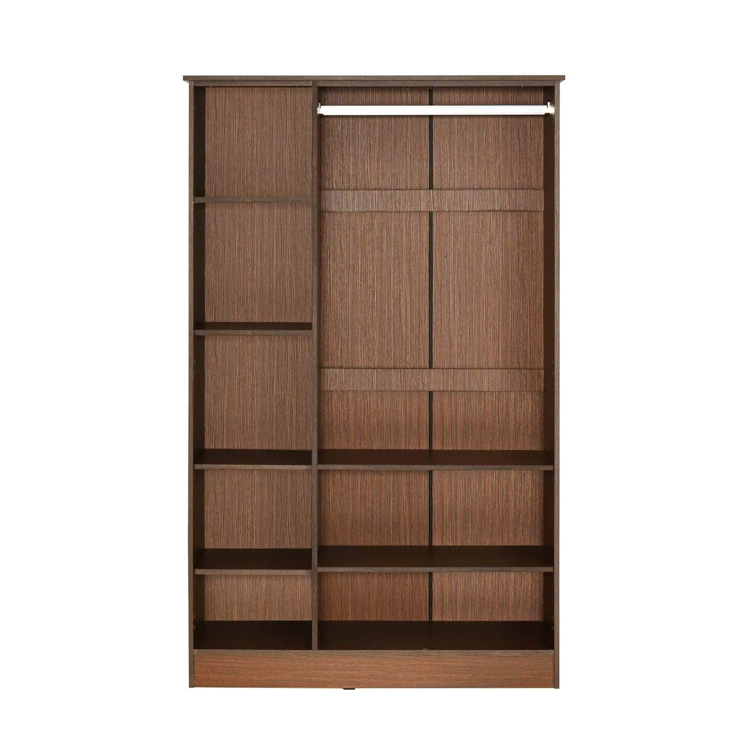 Nilkamal Massif Engineered Wood 3 Door Wardrobe (Urban Walnut) on EMI ...