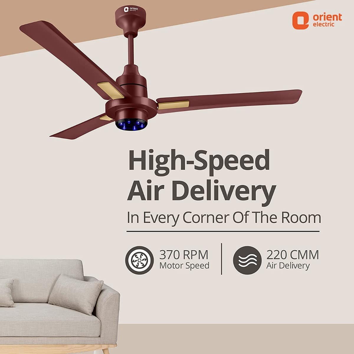 Orient Electric I Tome Plus 1200 Mm 28 W Bldc Energy Saving Ceiling Fan ...