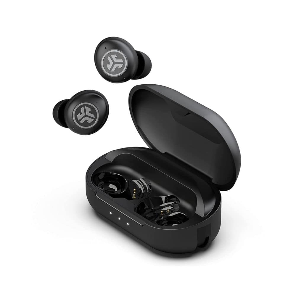 JLab Air Pro True Wireless Earbuds Bluetooth Multipoint Auto Play and Pause Dual Connect Ip55 Sweat and Dust Resistance Black on EMI Bajaj Mall