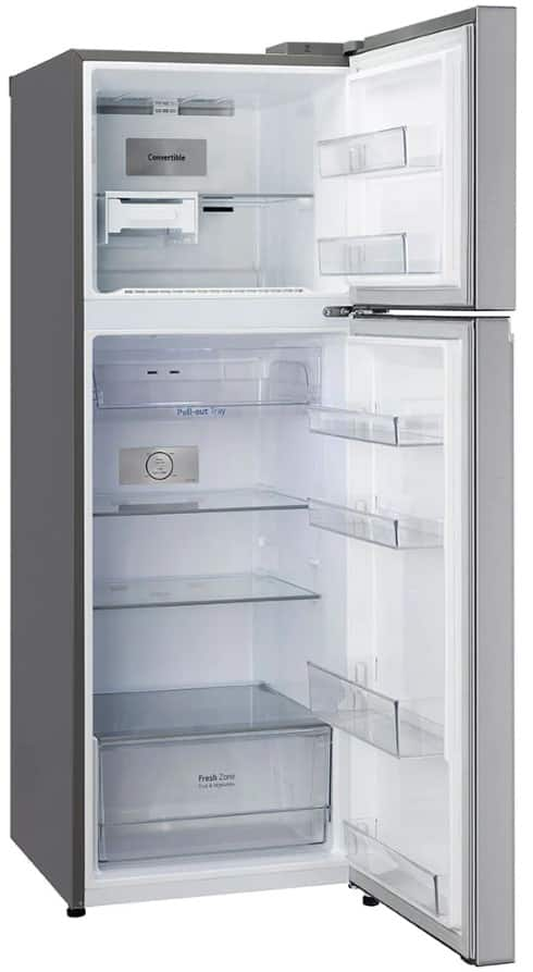 Lg 360 L 2 Star Frost Free Double Door Refrigerator Shiny Steel Gl