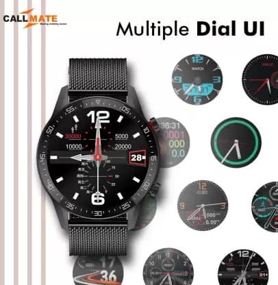 Instaplay Callmate Orbit Full Touch Smartwatch (Black) on EMI | Bajaj Mall