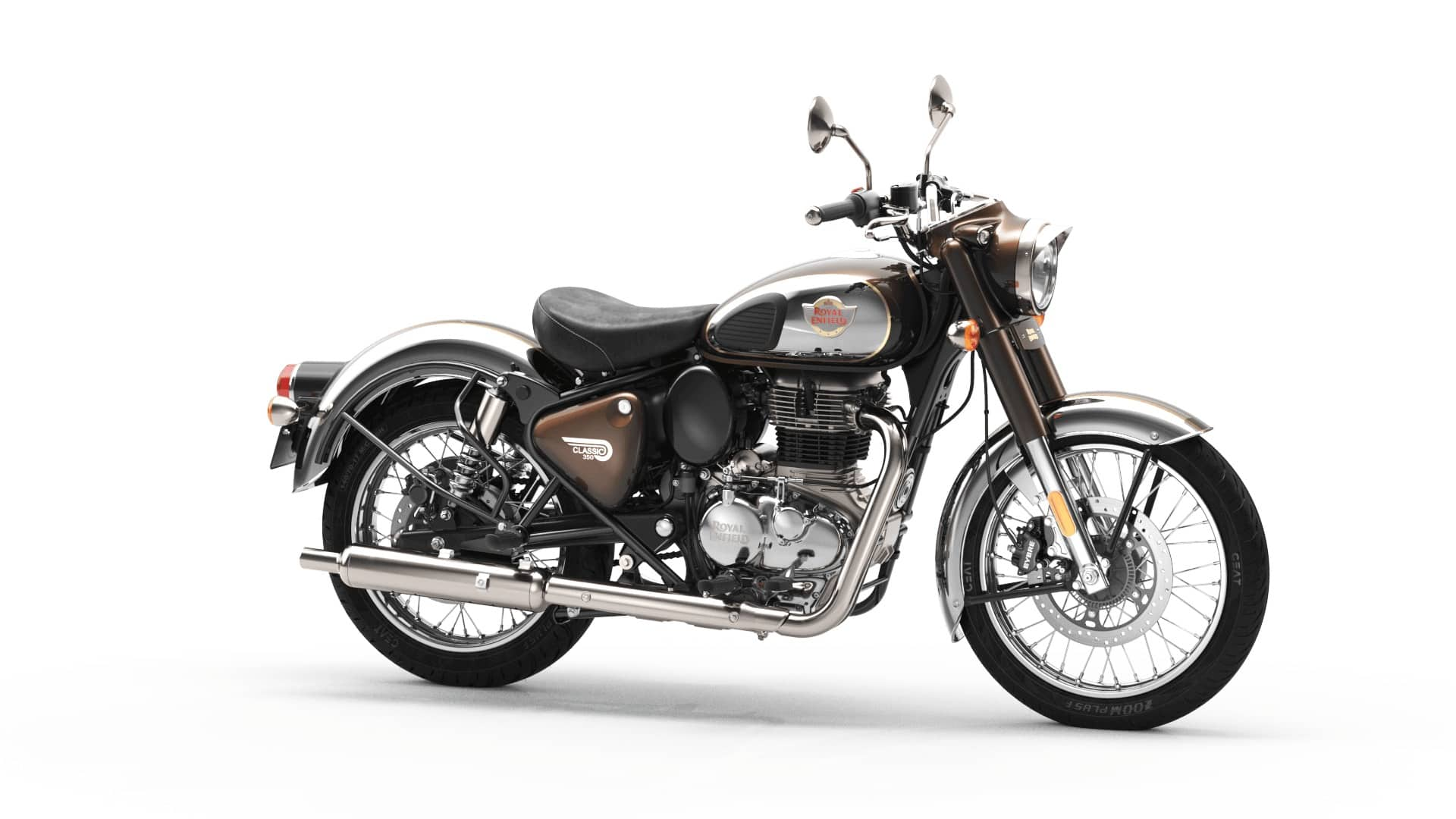 Royal Enfield Classic 350 Chrome Series with Dual Channel (Chrome ...