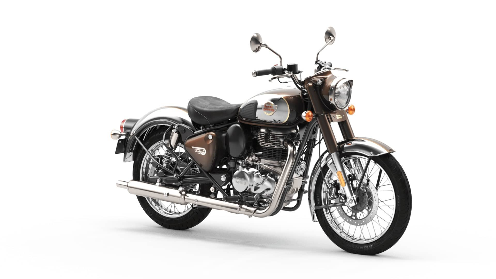 Royal Enfield Classic 350 Chrome Series with Dual Channel (Chrome ...