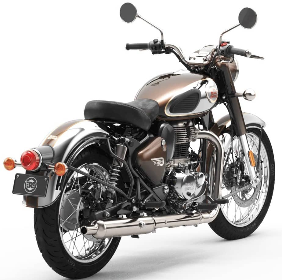 Royal Enfield Classic 350 Chrome Series with Dual Channel (Chrome ...