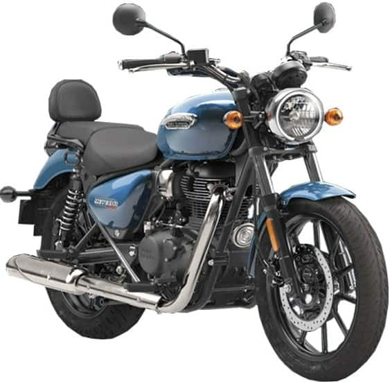 Royal Enfield Meteor 350 Stellar (Stellar Blue) on EMI | Bajaj Mall