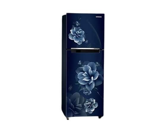 Samsung 236 L 2 Star Double Door Refrigerator Camellia Blue Rt28c3022cuhl On Emi Bajaj Mall