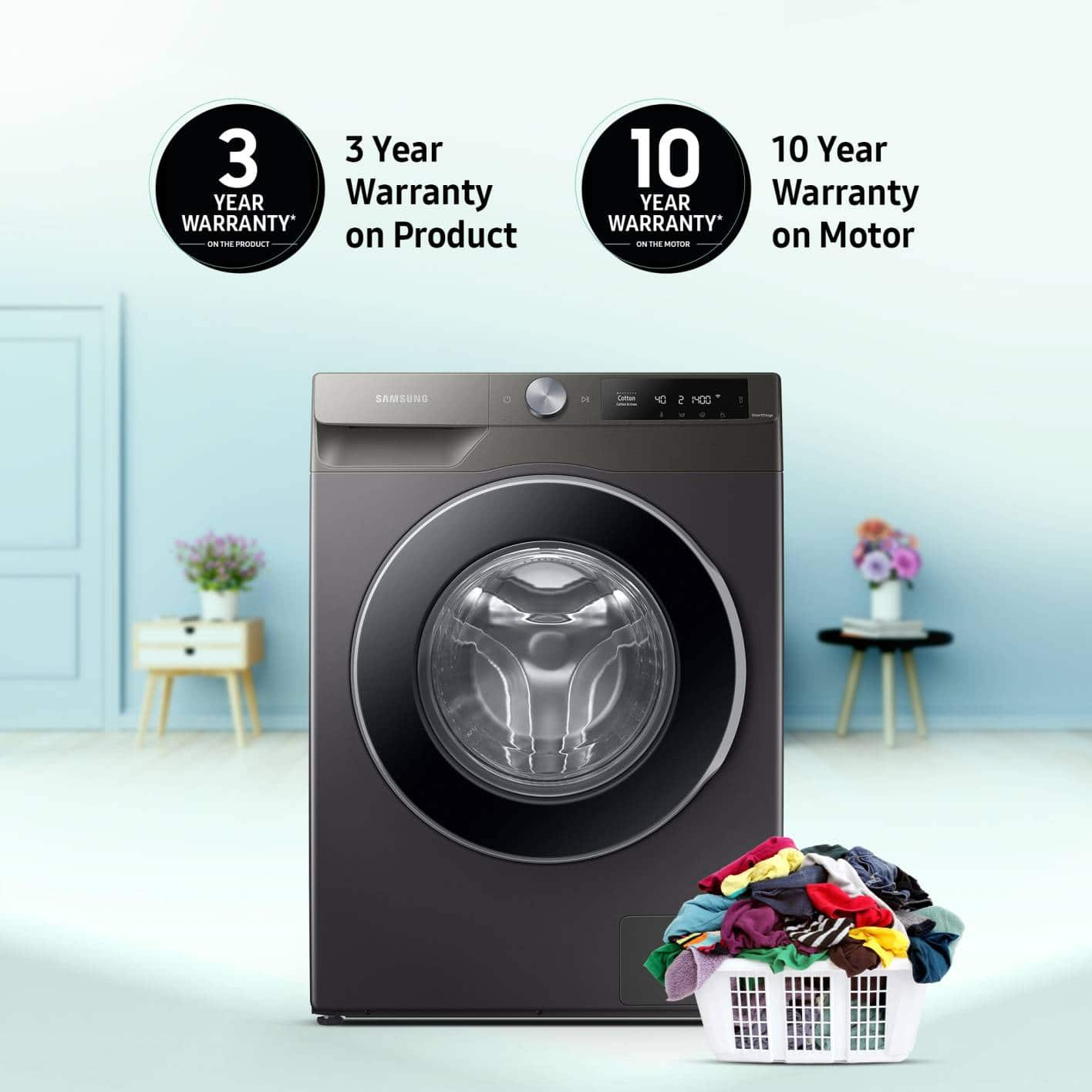 Samsung 9 Kg Fully Automatic Front Load Washing Machine Black ...