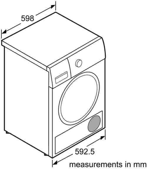 Siemens 8 Kg Condensation Dryer Washing Machine White (WT44B202IN) On ...