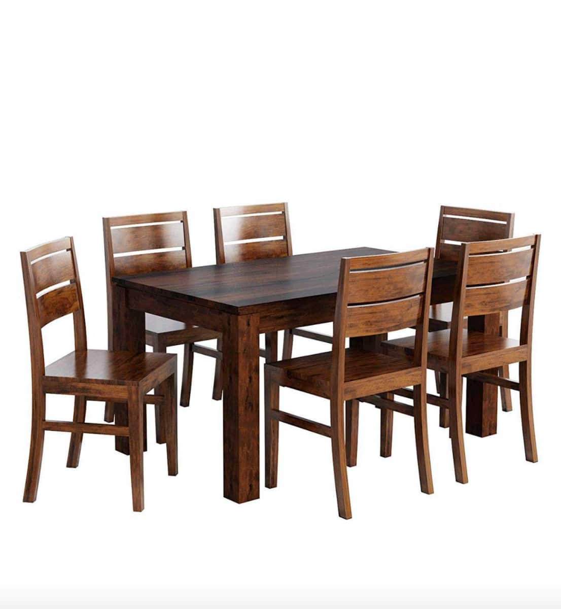 Furniture Adda Spar Dining Table Set (Natural) on EMI | Bajaj Mall