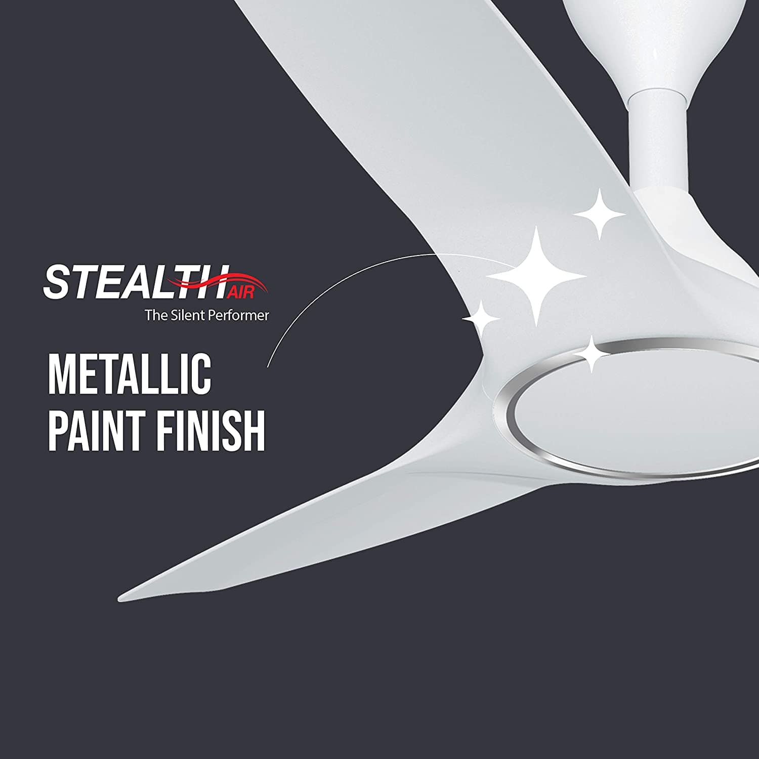 Havells Stealth Air 1250mm Ceiling Fan (Pearl White) on EMI | Bajaj Mall