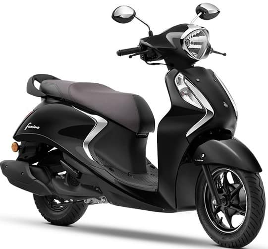 Yamaha Fascino 125 Hybrid DLX Drum (Metallic Black) on EMI | Bajaj Mall